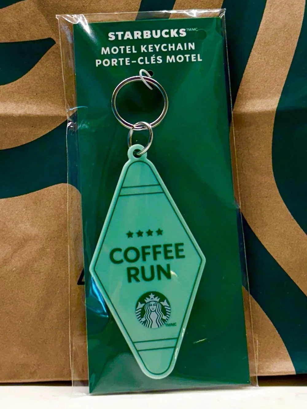 Starbucks - “COFFEE RUN” Motel Keychain